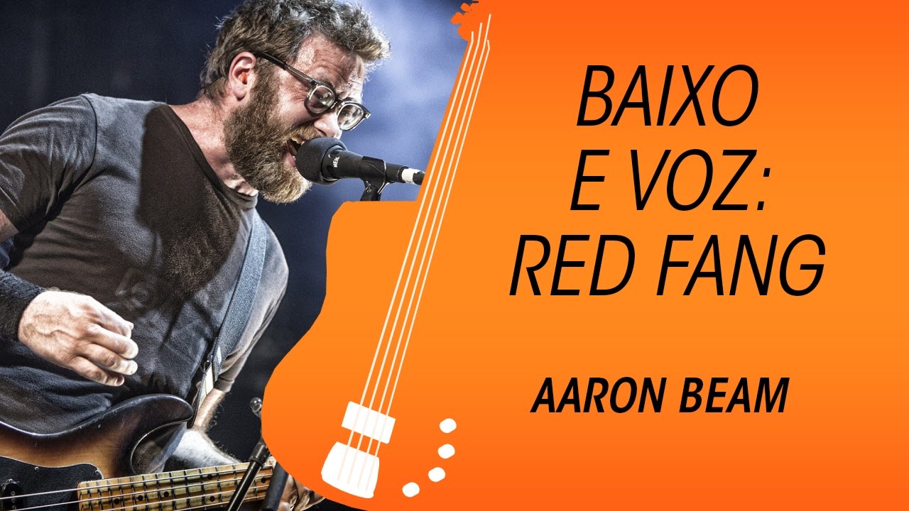 A voz e o baixo de Aaron Beam, do Red Fang (voice, bass and gear)