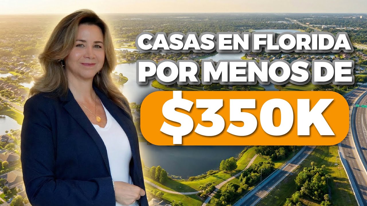 10 CIUDADES MÁS ASEQUIBLES en Florida Central | Casas por MENOS de $350,000 Dolares 🔑
