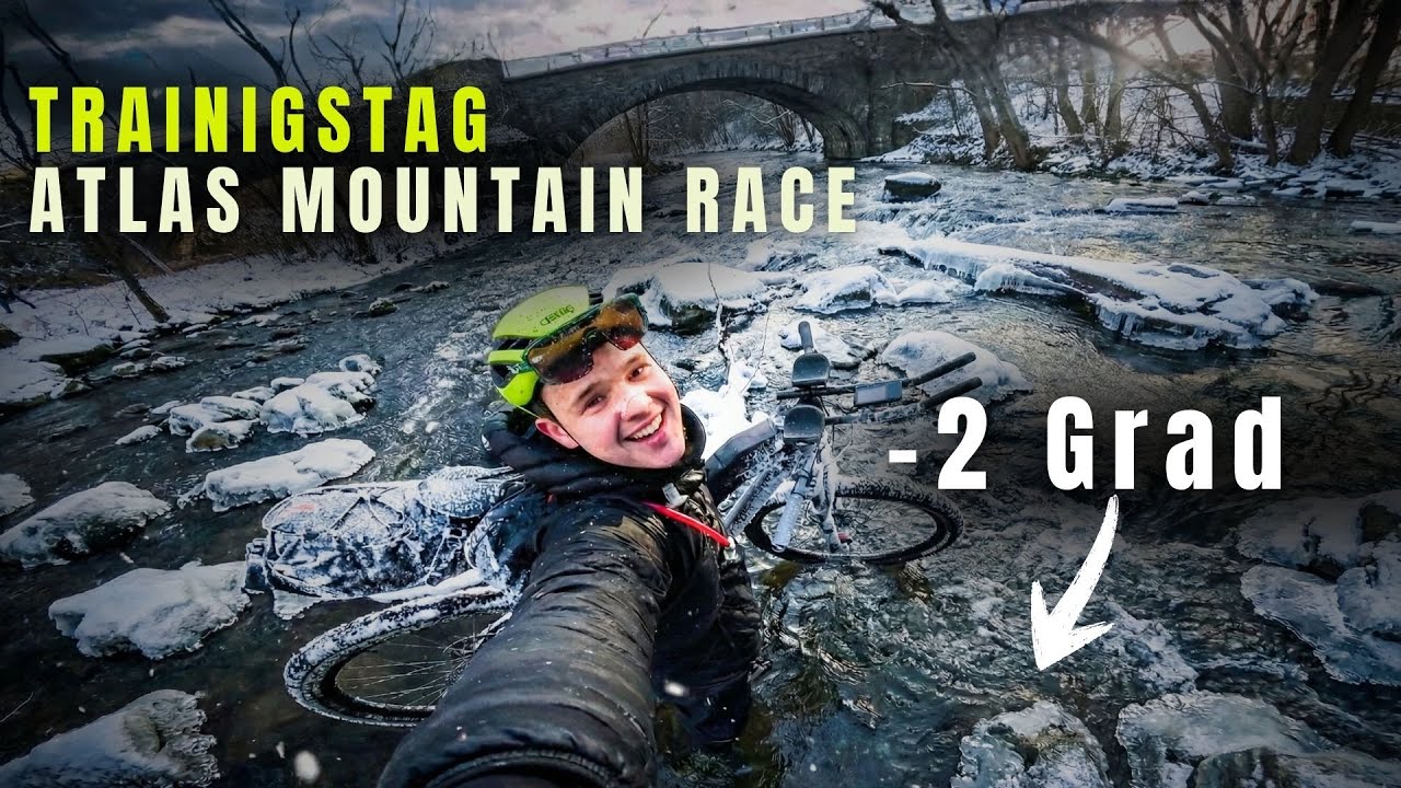 Flussquerung und Schlafsetup Test bei-2 Grad und Schnee | Atlas Mountain Race Testday