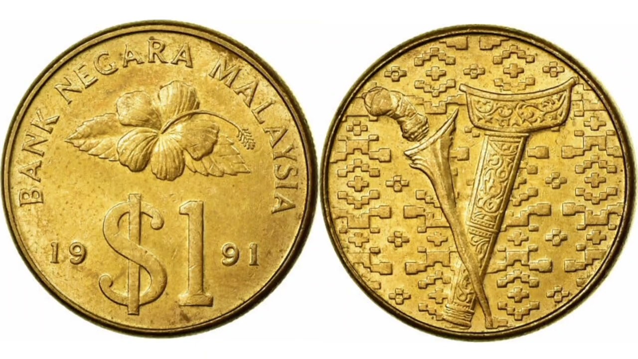 MALAYSIA 1991 $1 Coin VALUE + REVIEW