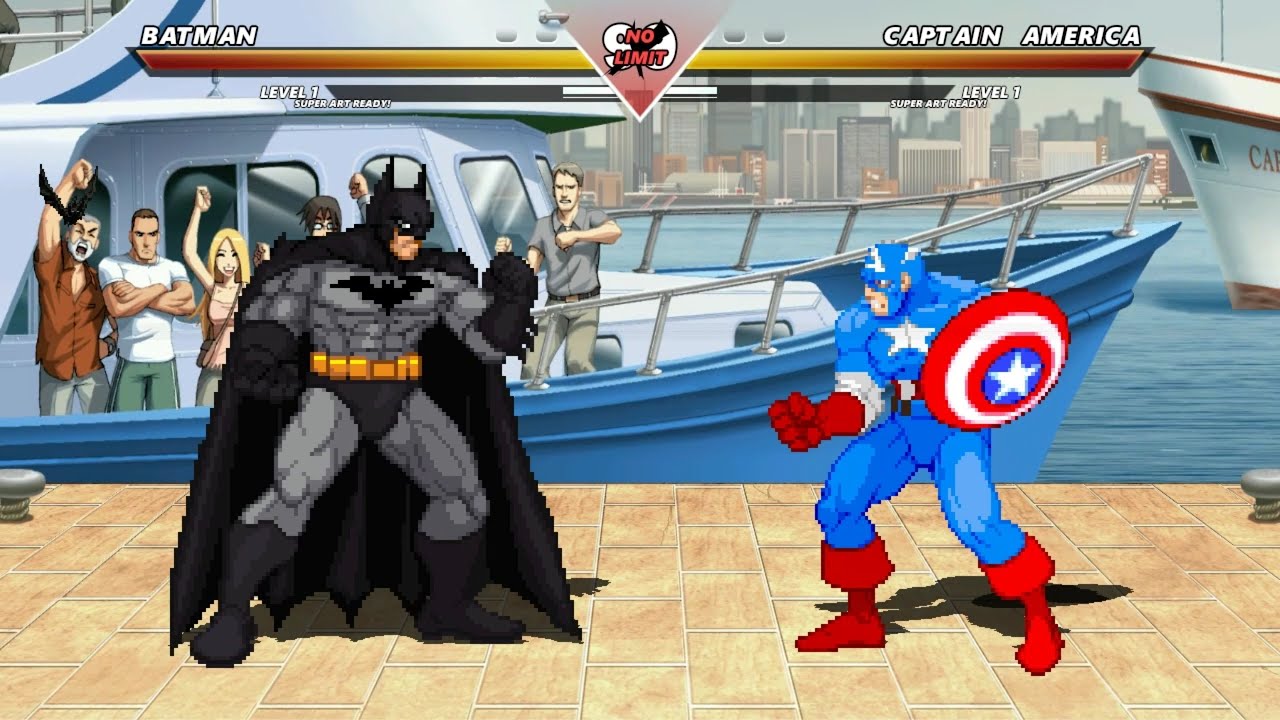 BATMAN vs CAPTAIN AMERICA - Highest Level Amazing Fight!