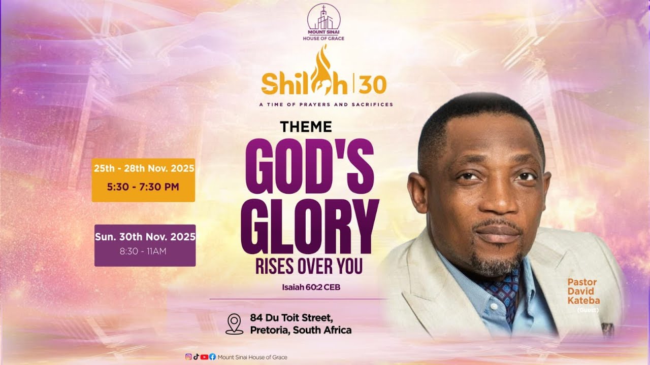 LEVES-TOI, SOIS ECLAIREE, CAR TA LUMIERE ARRIVE│DR DAVID KATEBA│ SHILOH 30 – 25ème JOURNEE