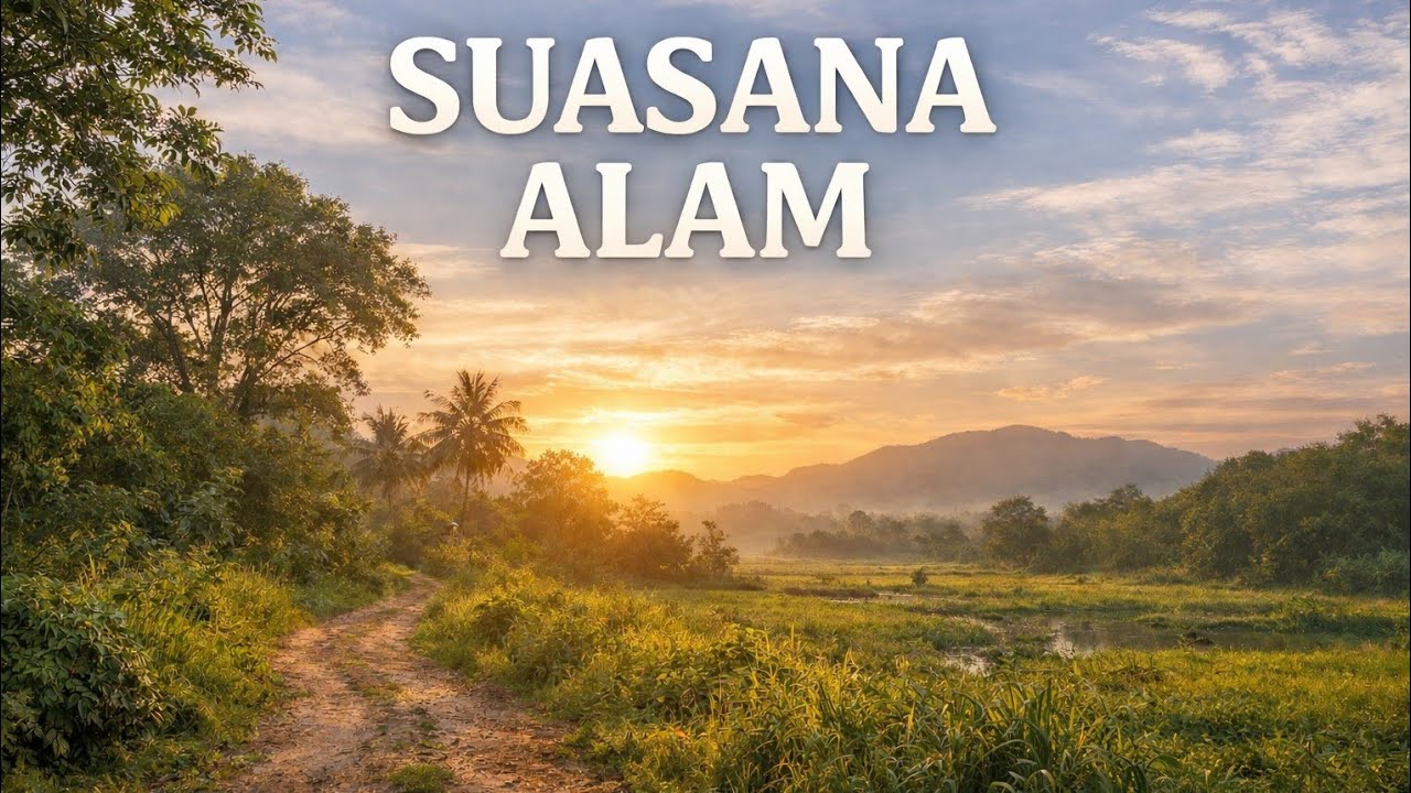  Alam Pedesaan Menjelang Senja Hari