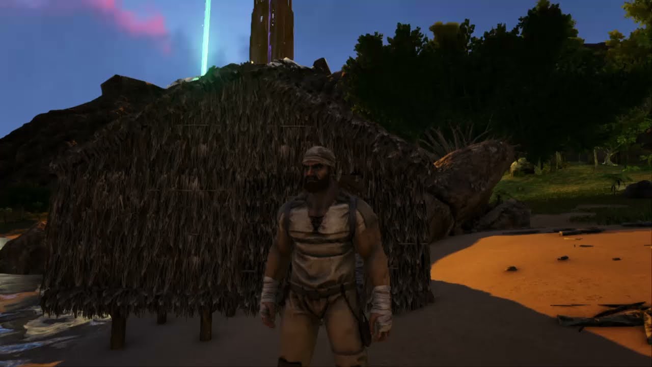 ARK: Survival Evolved Day 2 on the Lost Island, a Raptor Sighting.