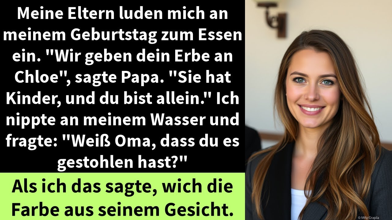 Meine Eltern luden mich an meinem Geburtstag zum Essen ein. 