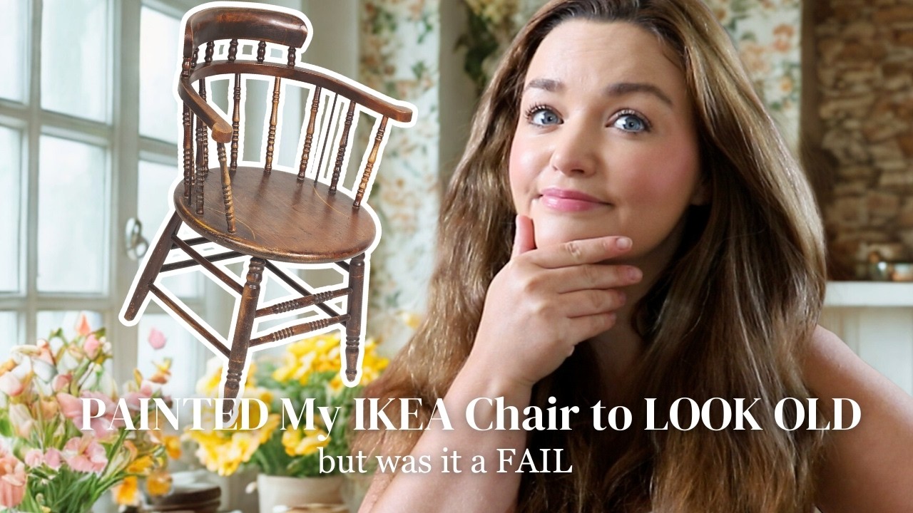 I Painted My IKEA Chair to Look Like Antique Wood (Using a Kit!) - Major Fail or Farmhouse Chic?