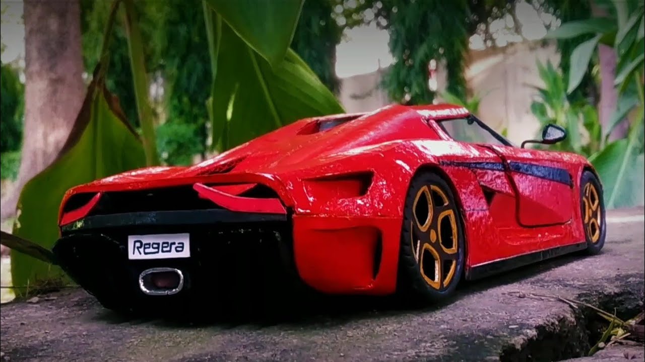 How To make a supercar Koenigsegg Regera || made from cardboard || Diy handmade supercar model