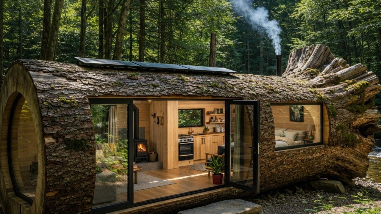 He🧑‍💼is building a house🏕️in a🌲tree🪾 #ai #video #viralvideo #asmr #tree #house #viral #trending 