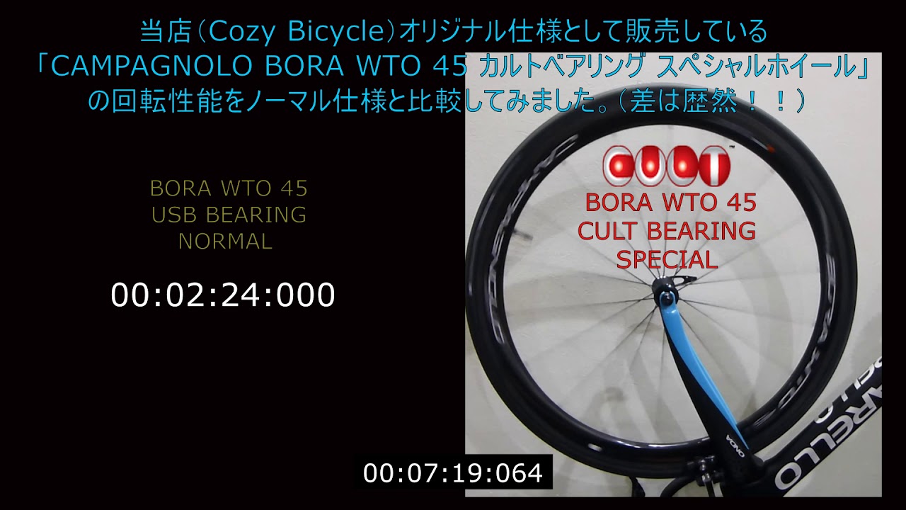 CAMPAGNOLO BORA WTO 45 CULT BEARING SPECIAL WHEEL