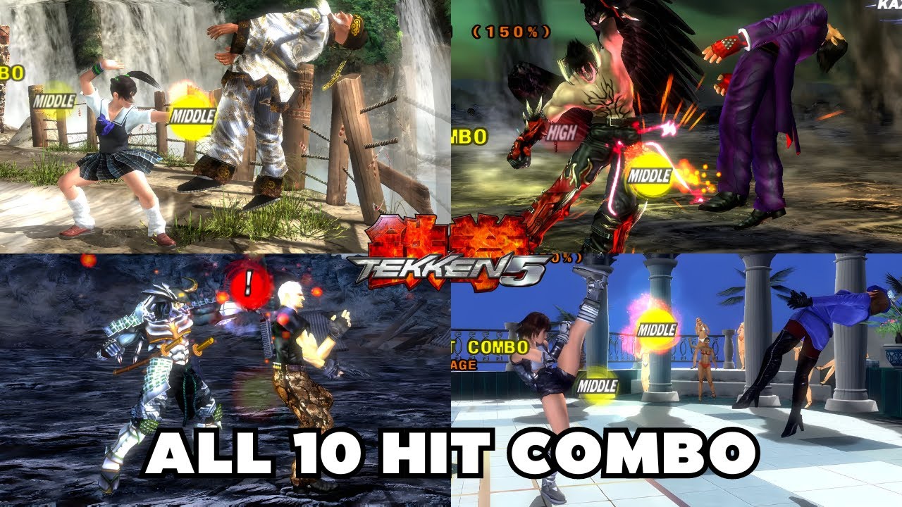 TEKKEN 5 ALL 10 HIT COMBO
