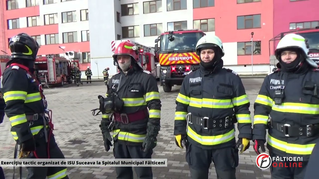 Pregătiri de cutremur la Spitalul din Fălticeni. Exerciţiu tactic organizat de ISU Suceava