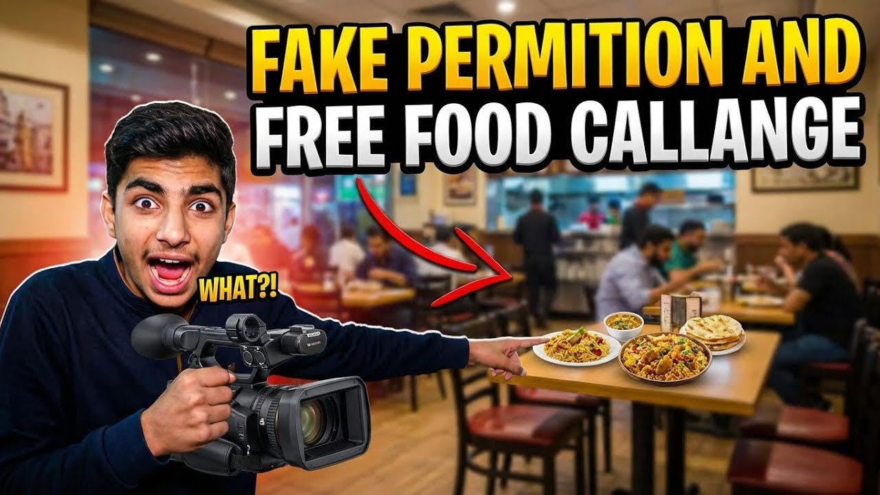 Going To a Random Restaurants and Ask a Free Food Challange! 😱🥺