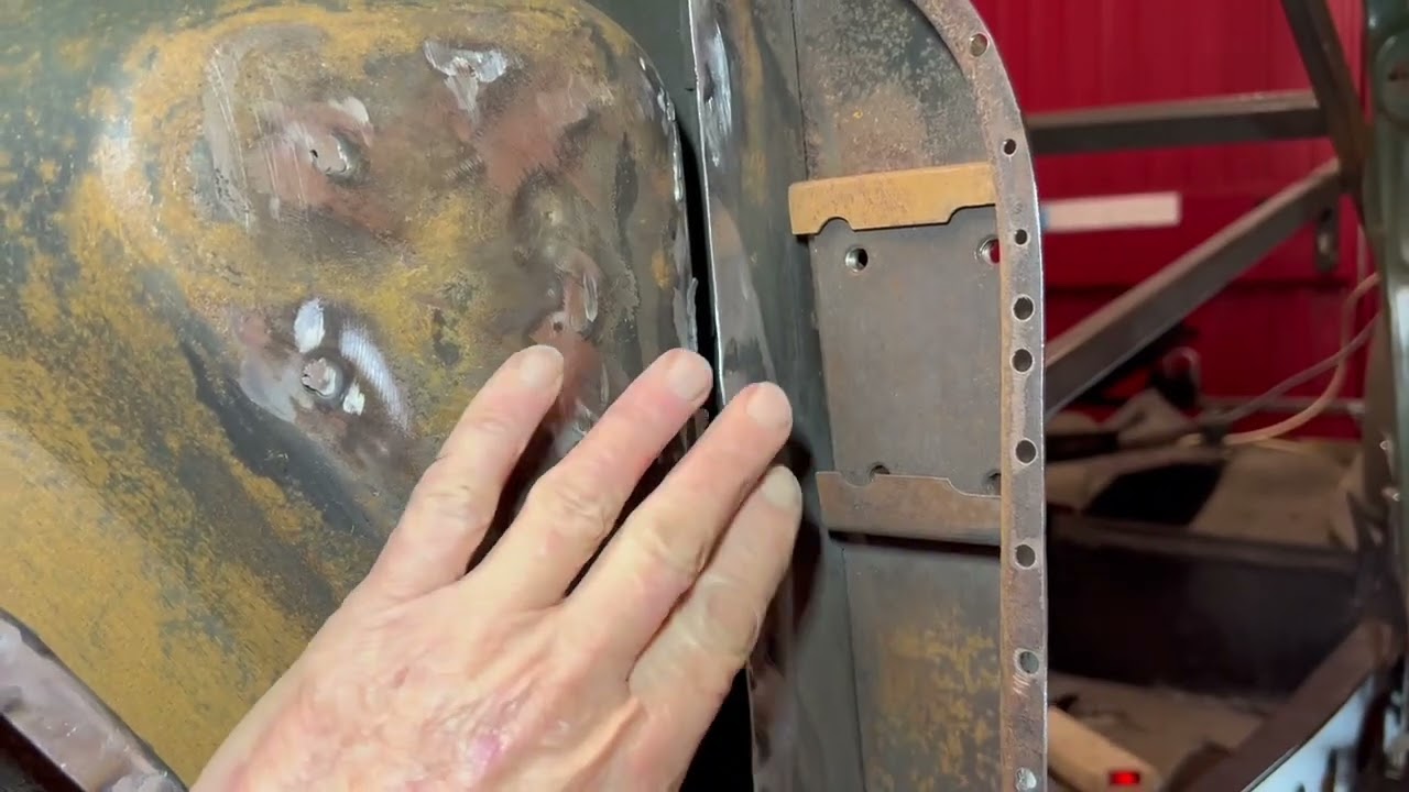 Morris Minor Traveller Restoration Project - 3 Wing and Sill Preparation