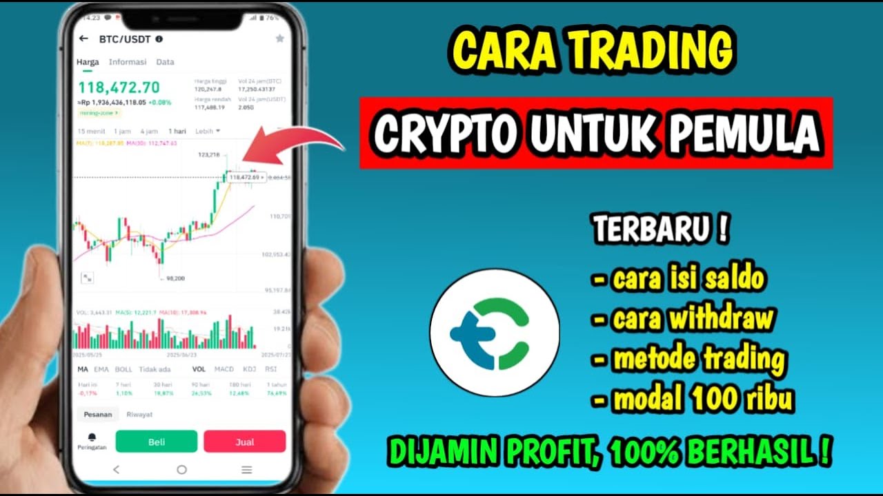 How to Trade Crypto for Beginners with 100,000 Rupiah Capital