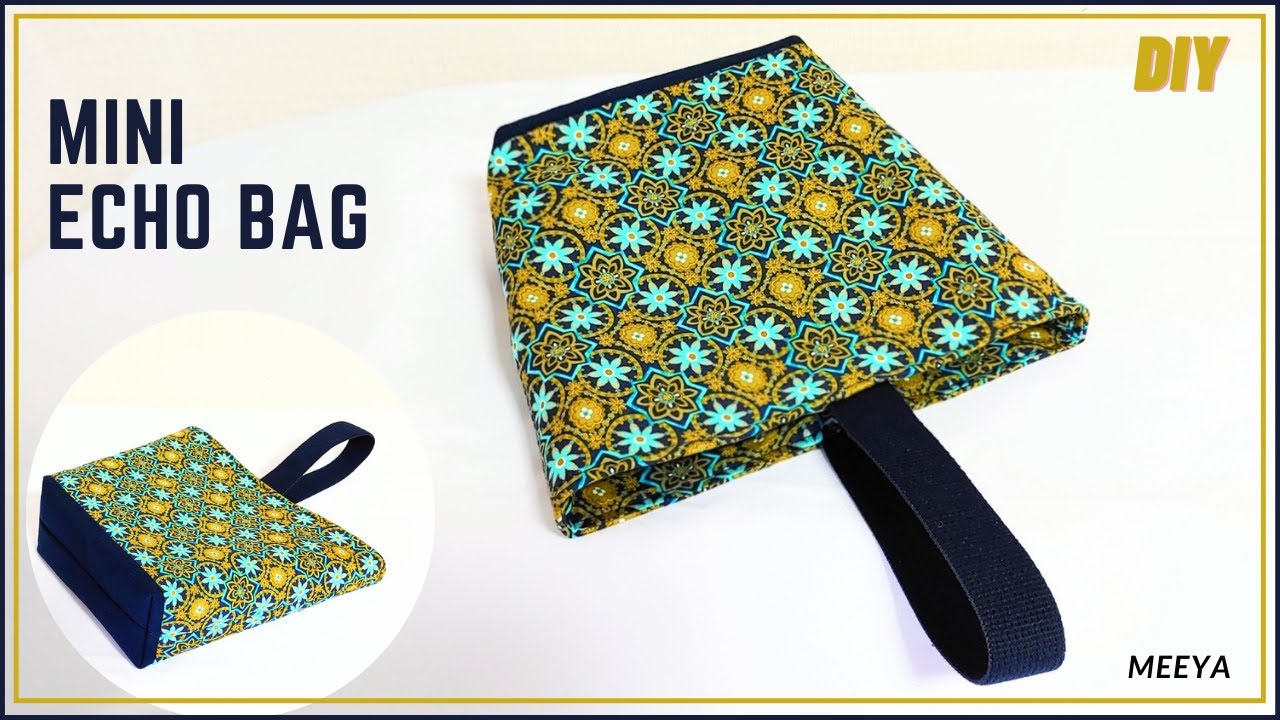 DIY One Handle Mini Echo Bag|한 줄 미니 에코백|손가방| 손목가방|Making Hand Bag| 핸드백|토트백|紐が一つのミニエコバッグ