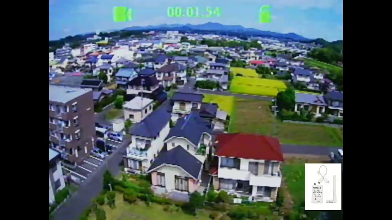 Eachine rotg01 range/altitude test using hubsan h501s on-board camera.