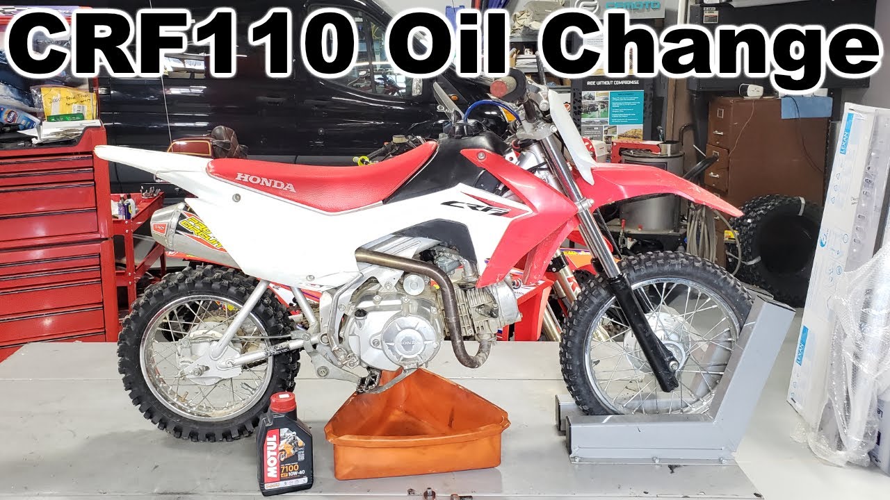 Honda CRF110 Oil Change & Internal Oil Screen Check : How To Change