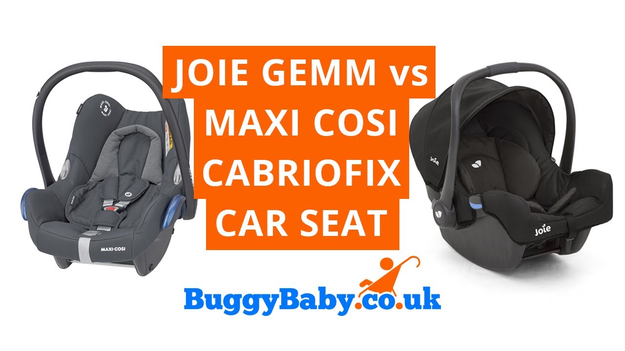Joie Gemm vs Maxi Cosi CabrioFix Car Seat | BuggyBaby Reviews