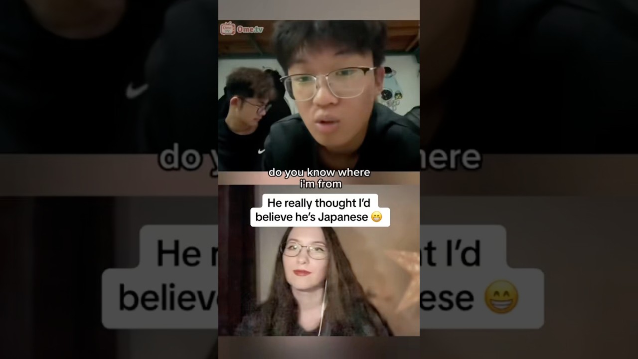 He really thought I&rsquo;d believe he&rsquo;s Japanese | #omegle #ometv #reaction