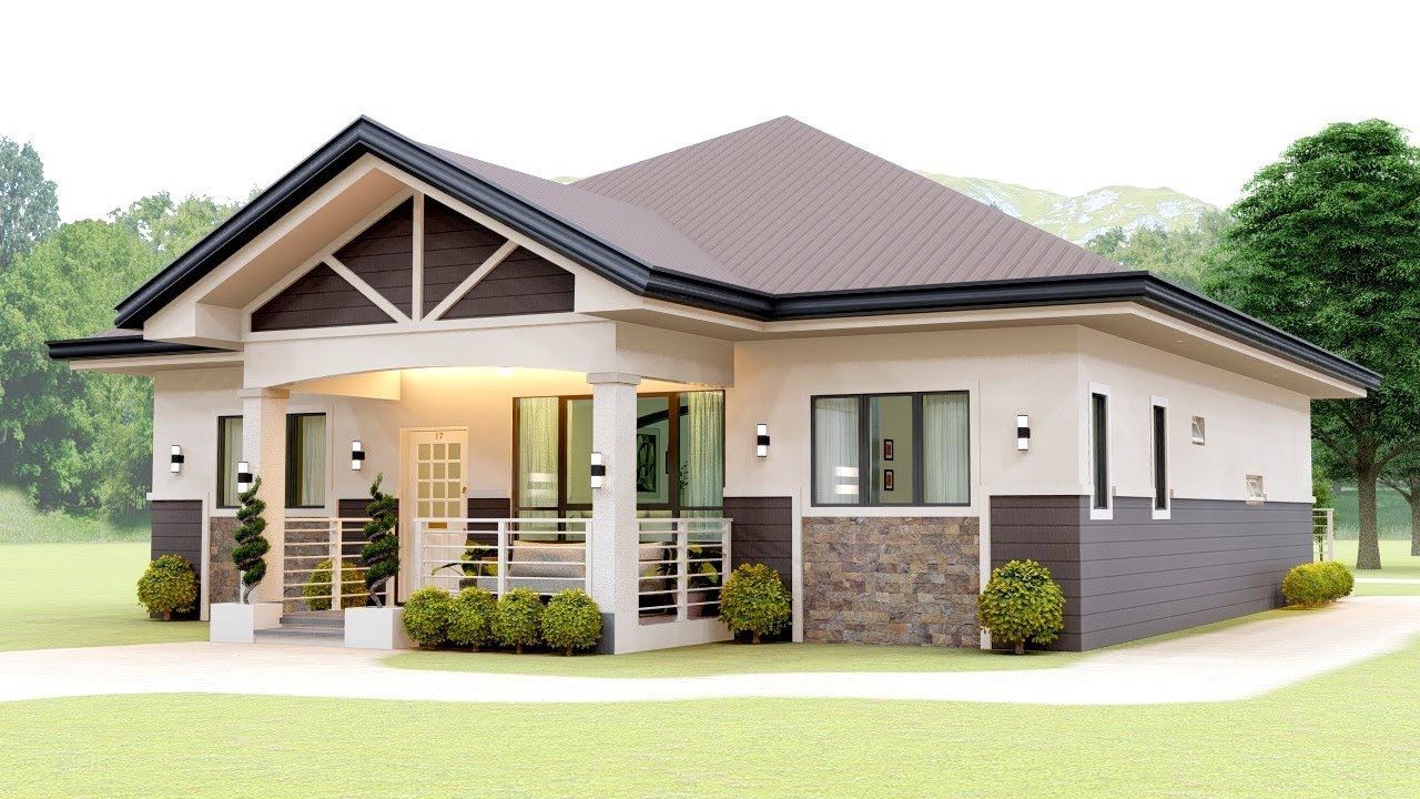 SMALL HOUSE DESIGN | 12.5 X 12.5 METERS | 4 BEDROOM
