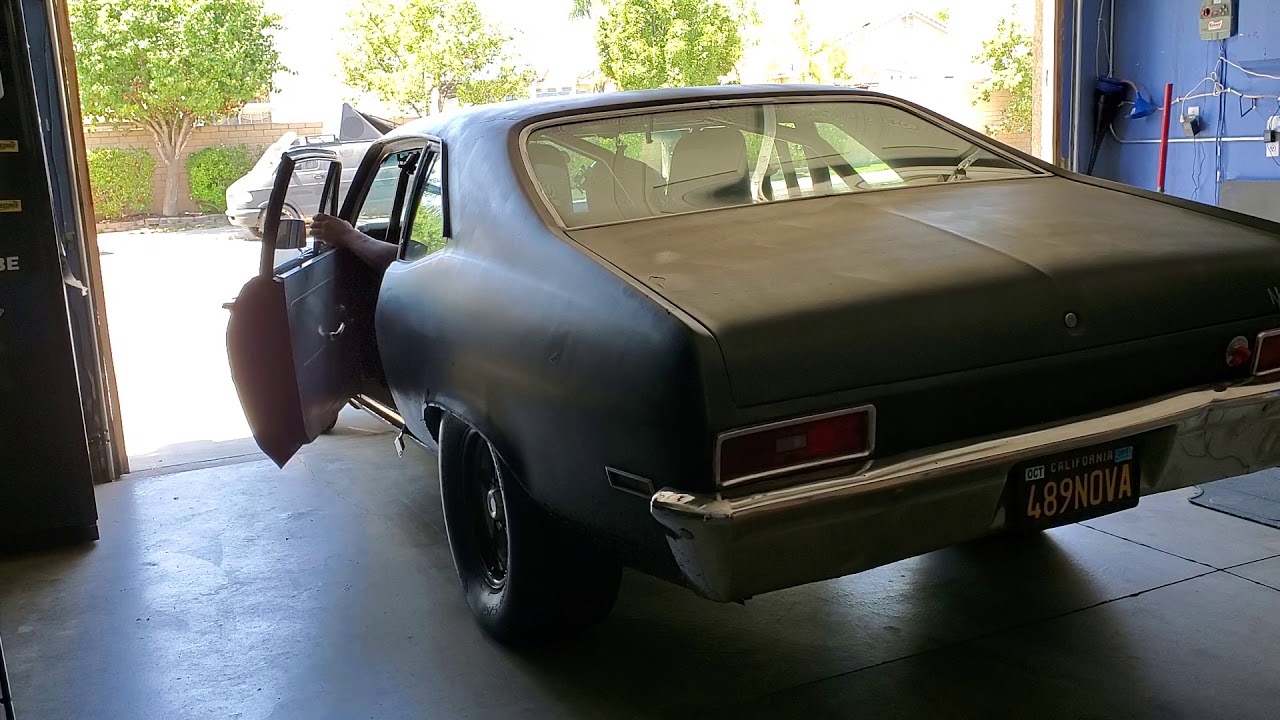 CHEVY NOVA COLD START 3 INCH EXHAUST AND DYNOMAX BULLETS