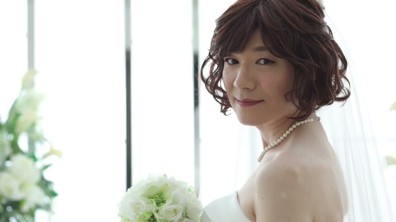 【女装 ウェディングドレス】Miki’s Photo Wedding（♪Today is the Grand Stage）Crossdresser Miki
