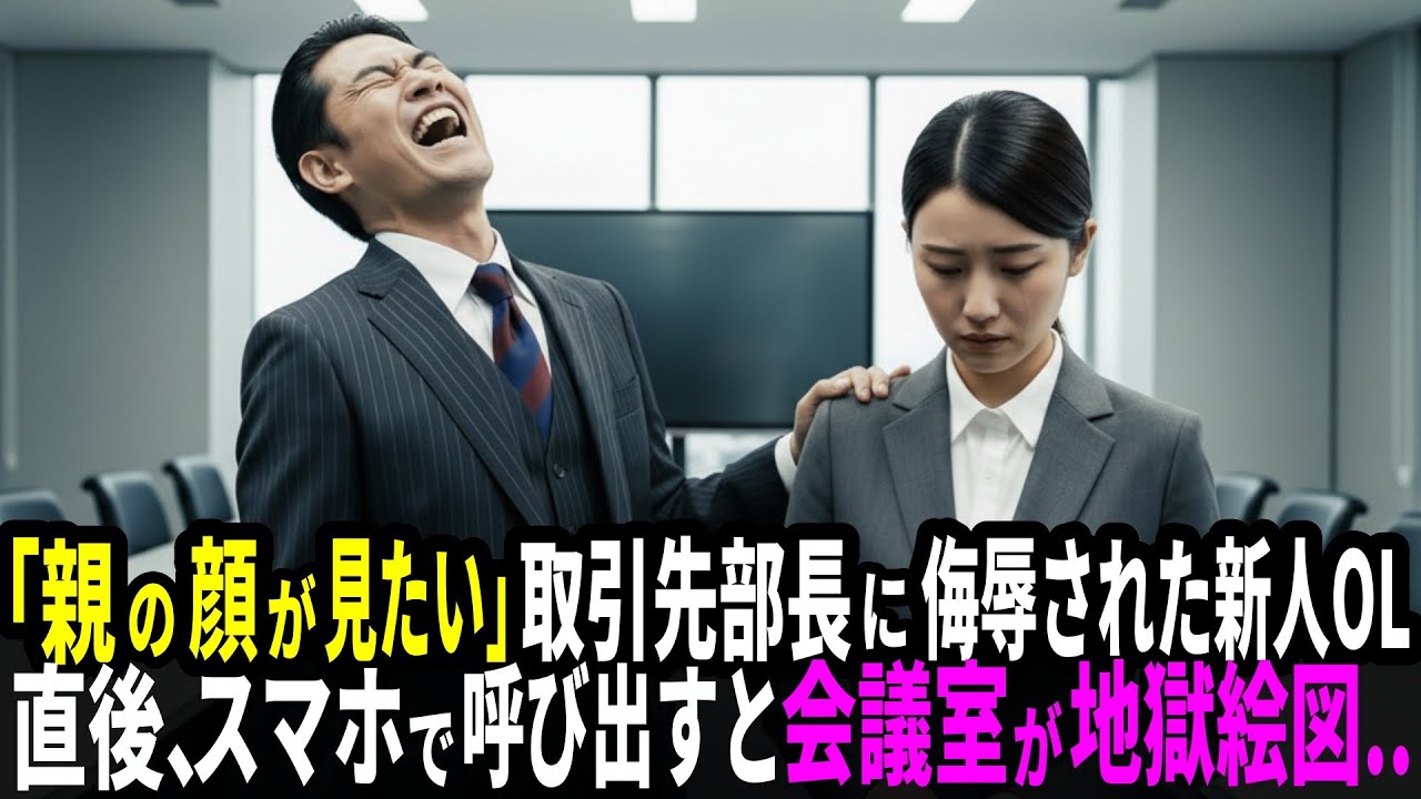 「親の顔が見てみたいわw」取引先の部長に侮辱された新入社員 しかし10分後、会議室の全員が顔面蒼白