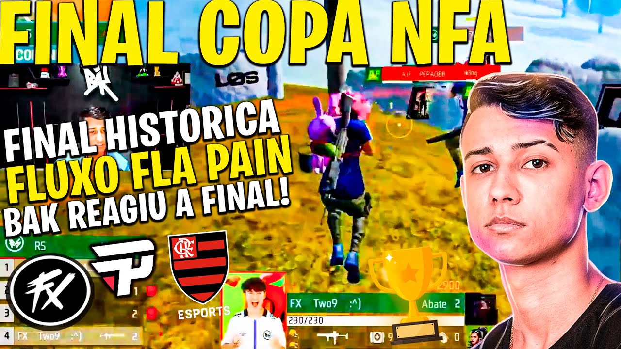 É CAMPEEÃOOO! OLHA A REAÇÃO DO BAK COM O TITULO DELES! FLUXO, FLAMENGO, PAIN E AJF! FINAL COPA NFA!