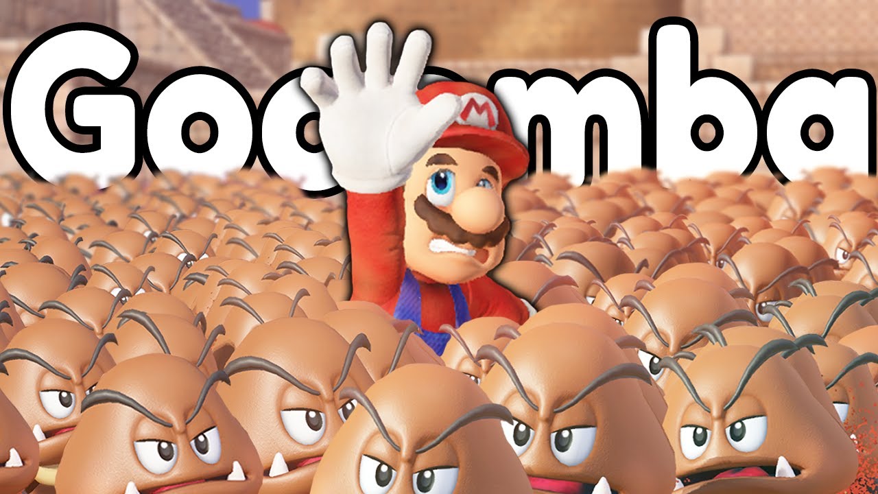 Mario Odyssey pero CADA SEGUNDO aparecen 4 GOOMBAS
