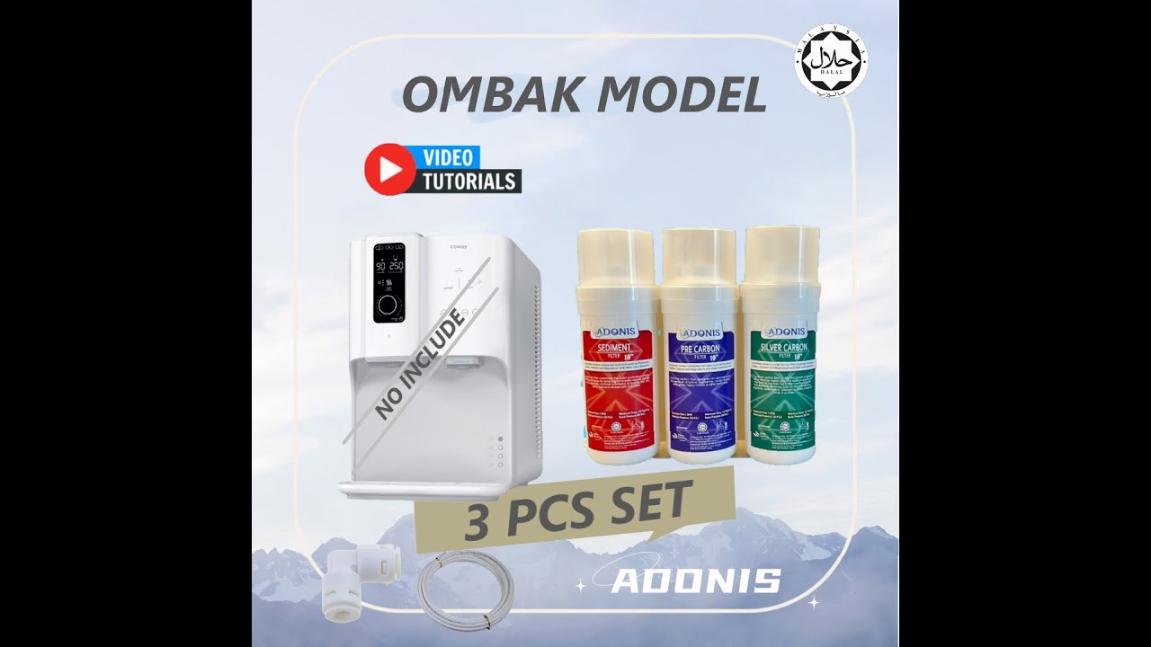 HOW TO REPLACE COWAY OMBAK WATER FILTER (COWAY OMBAK X ADONIS) FULL VERSION ! 2025