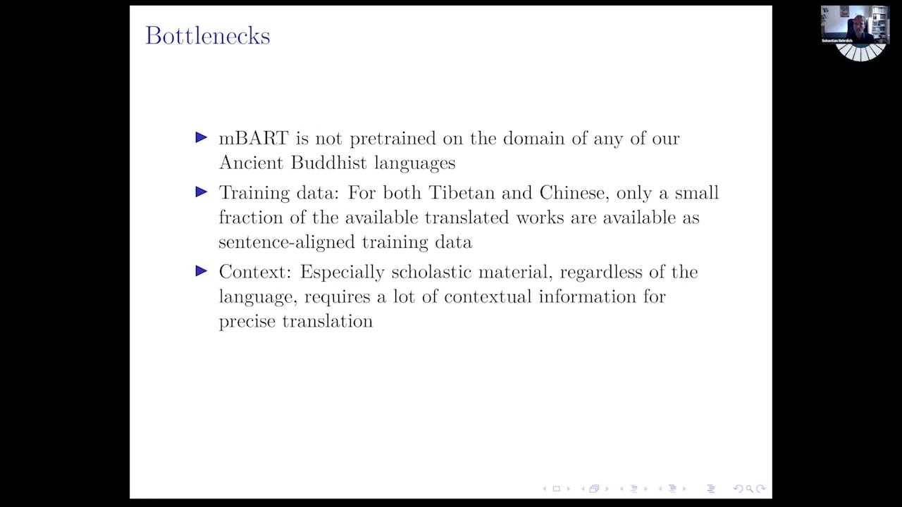 Sebastian Nehrdich and Marcus Bingenheimer, Machine Translation and Buddhist Studies – First results