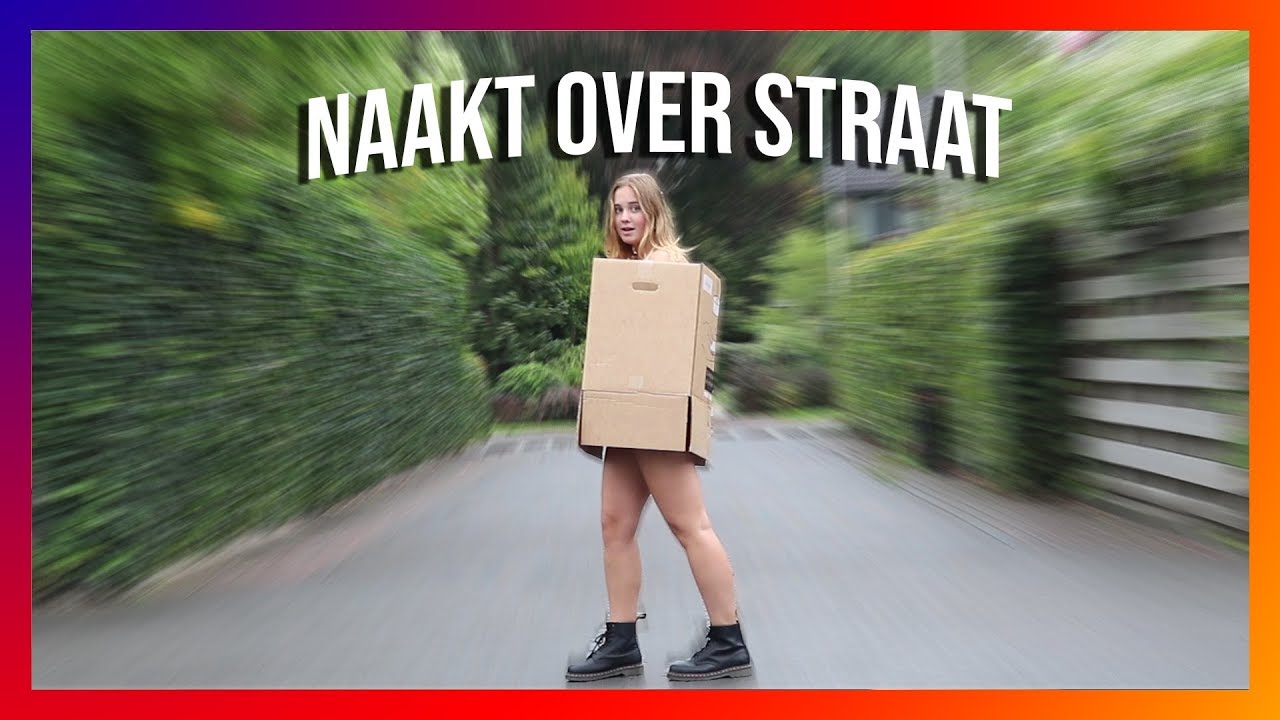 NAAKT OVER STRAAT LOPEN | Ella en Sam