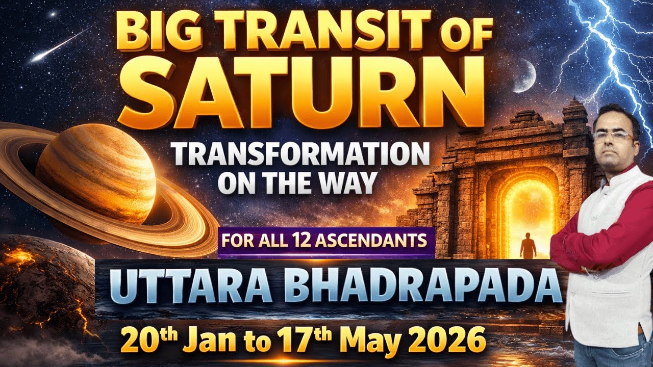 Saturn Transit in Uttara Bhadrapada (20 Jan – 17 May 2026) I शनि गोचर उत्तर भाद्रपद (20 जनवरी 2026)