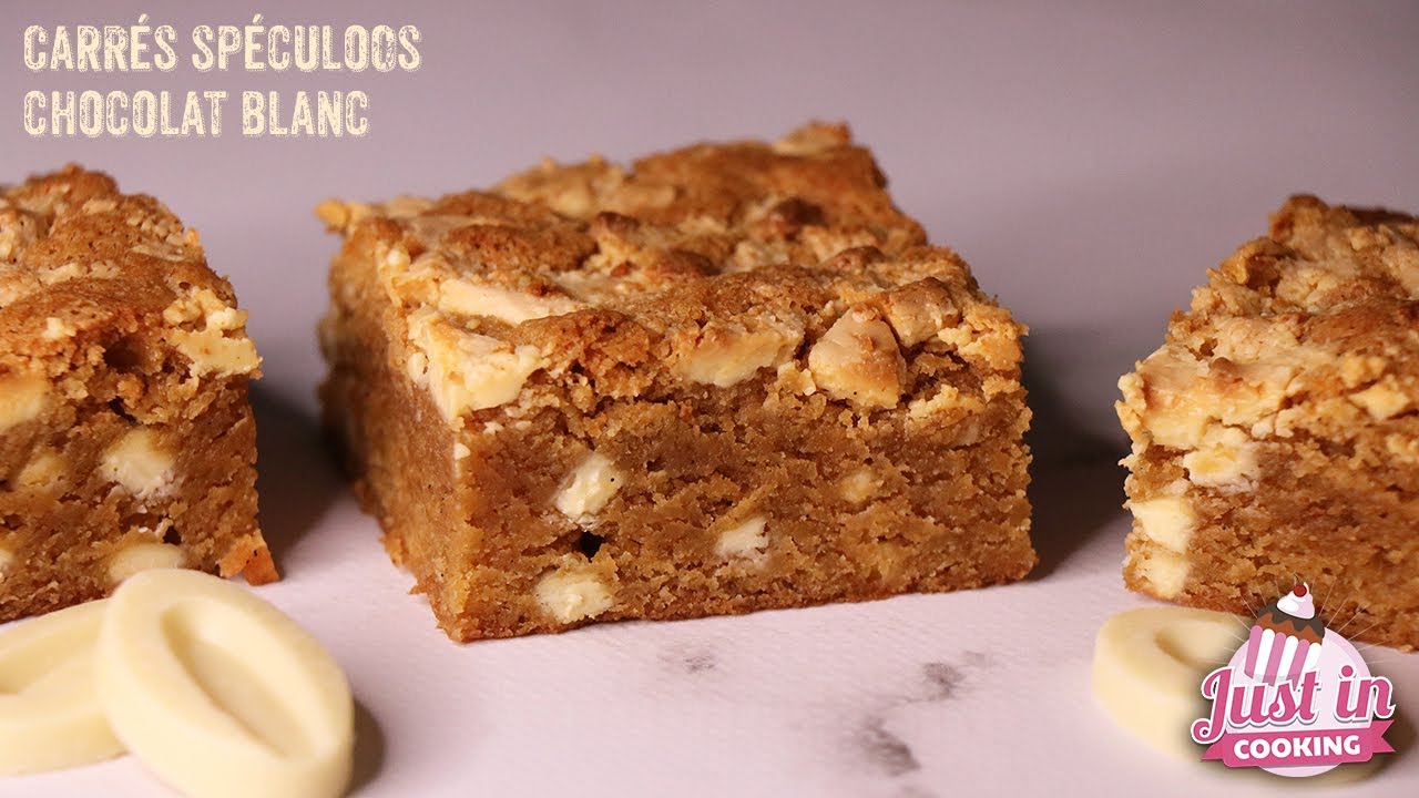 Recette des Carrés Spéculoos Chocolat Blanc