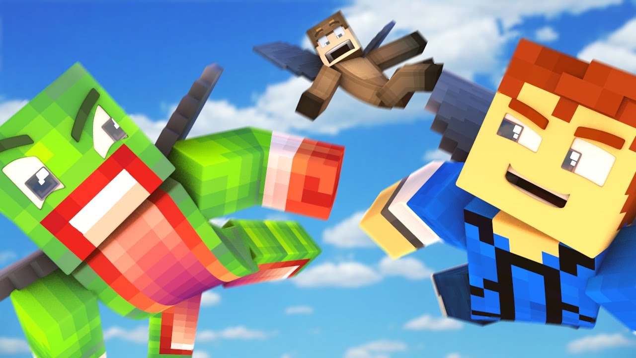 EPIC WING SUIT RACE! | Minecraft Funny Moments: Elytra Wings