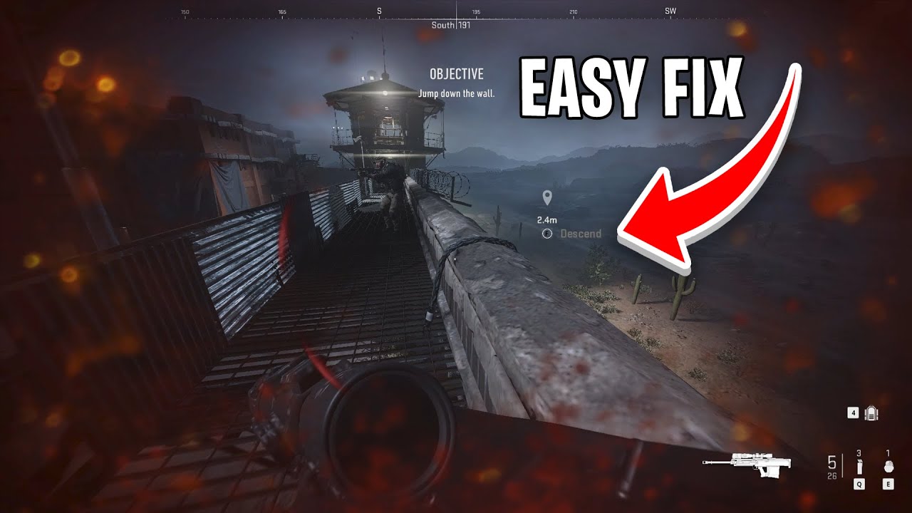 How to Fix Call of Duty MW2 Prison Break Rope Glitch Bug *EASY*