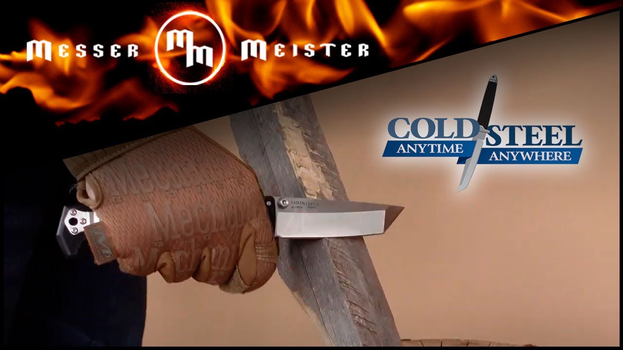 Режущий лом в работе - тест Cold Steel SR-1 Tanto