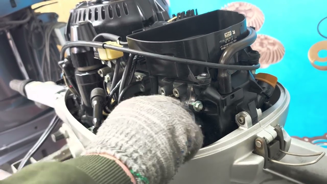 Замер компрессии Honda BF15, Seamotors, Владивосток 
