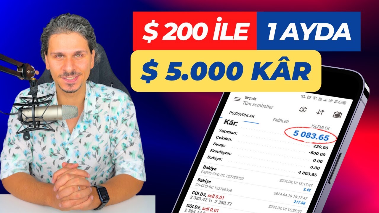 Forex de 200 Dolar ile 1 Ayda 5,000 Dolar  Para Kazanma - Gann Eğitimi