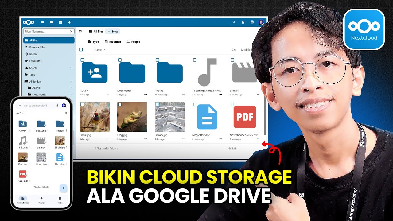 Cara Bikin Cloud Storage Sendiri ala Google Drive, Dropbox, dll - NextCloud ☁️