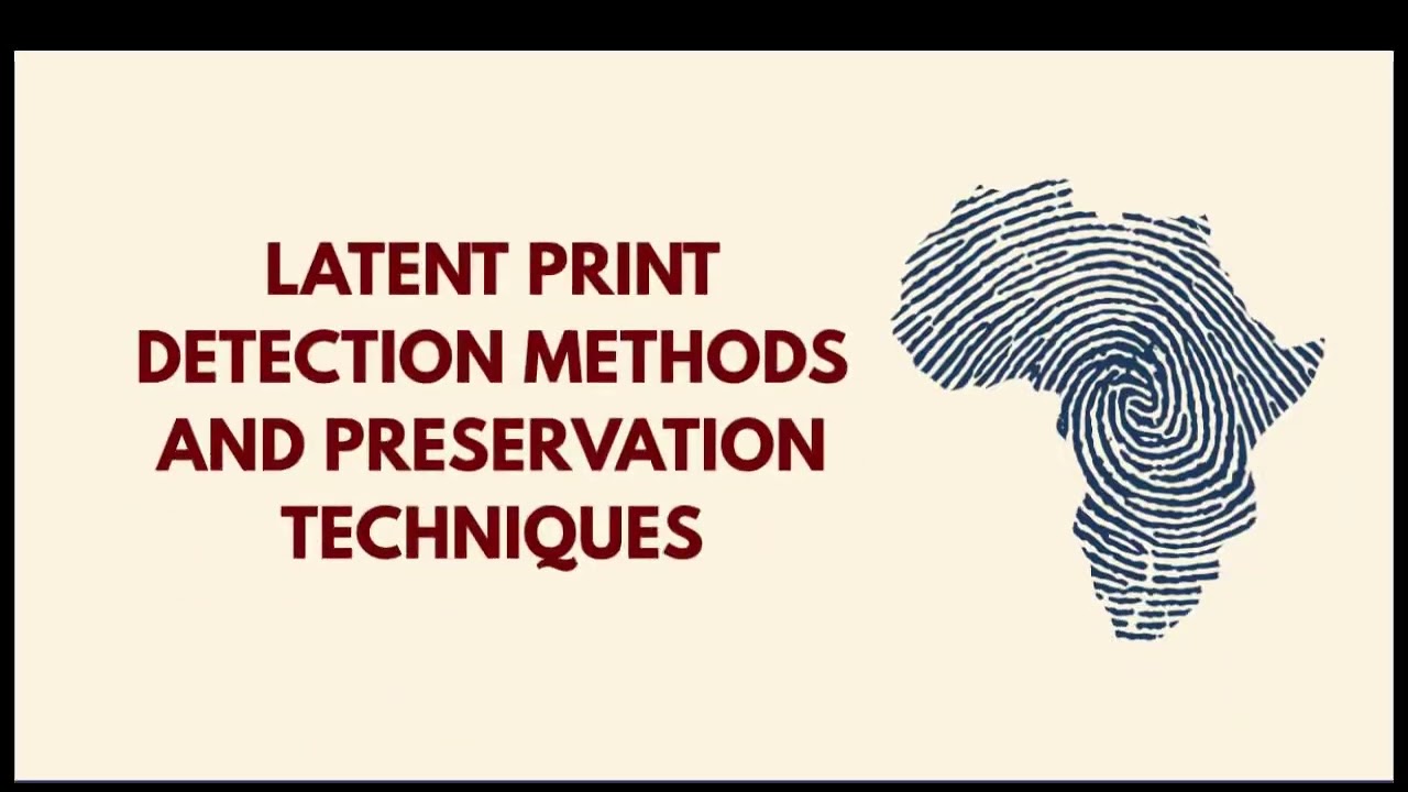 Recording of Friction Skin, Latent Print Detection Methods and Preservation Techniques, ACE-V Method