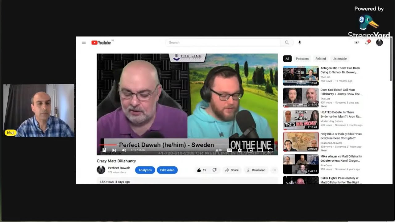 Crazy Matt Dillahunty attacking Perfect Dawah.