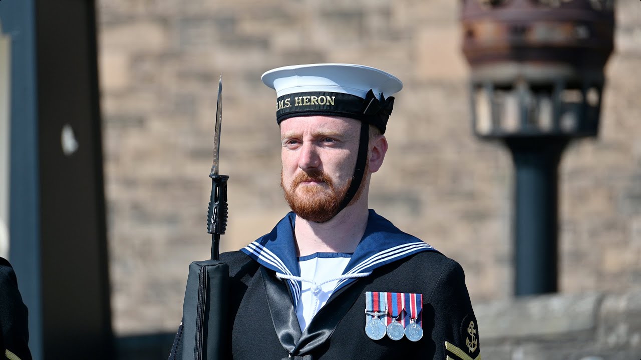 A first-time honour for the Royal Navy in Scotland. Mounting the Guard at Edinburgh Castle May 2025