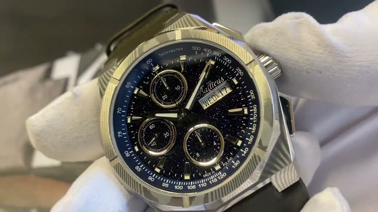 Balticus Stardust Chronograph Automatik 42mm Nr.: BLT-BALSDDCHABA www.Poljot24.de