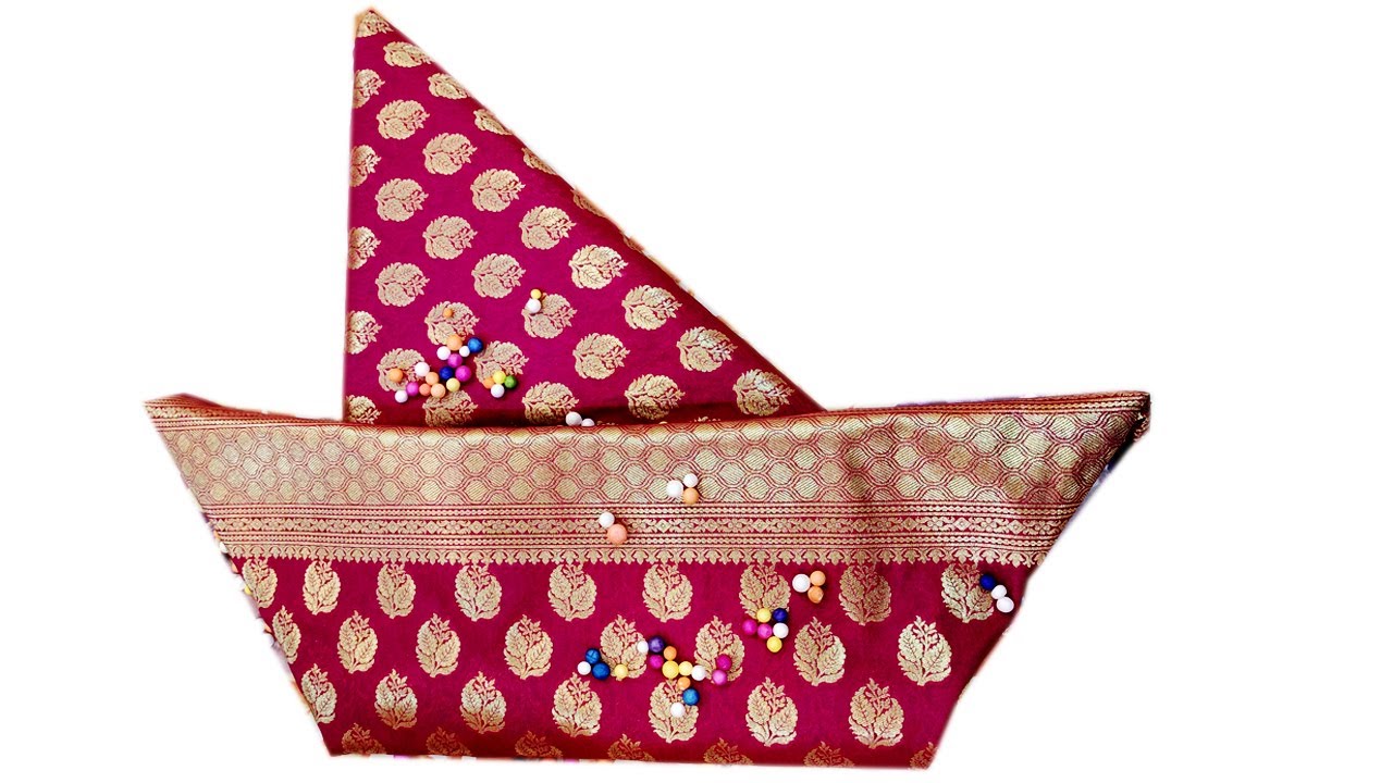 Wedding Tray Decoration II Nouka using saree II Saree Packing Idea II Tatta Sajano II Totto II Bote