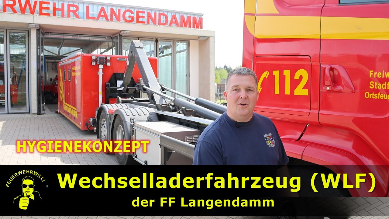 WLF der FF Langendamm #Wechselladerfahrzeug #Hygienekonzept