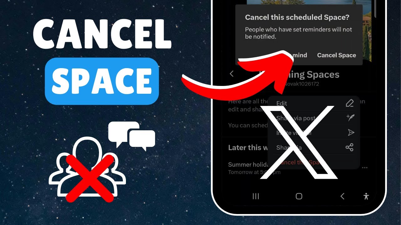 How to Cancel a Scheduled Space on X (Twitter)