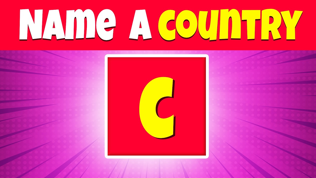 Word Association challenge 🤩 | Country Edition 😋 | ABC Speed Quiz