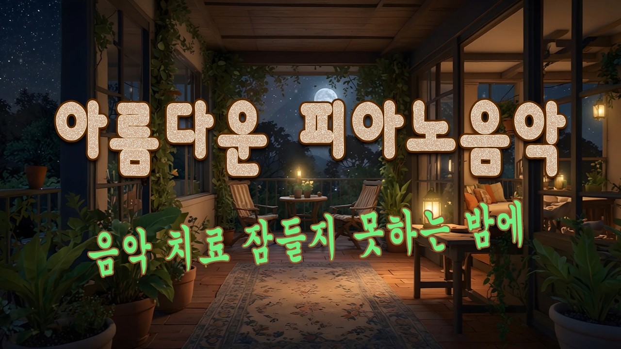 음악 치료 잠들지 못하는 밤에🎵듣자마자 마음이 차분해지고, 잠이 쏟아지는 음악, 아름다운 피아노음악