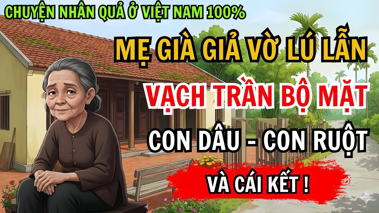 Chuyện Nhân Quả 100%: Mẹ Già Giả Vờ Lú Lẫn, Vạch Trần Bộ Mặt Con Dâu,  Con Ruột Và Cái Kết!